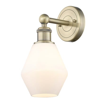Innovations Lighting Cindyrella 12" Tall Wall Sconce Antique Brass / Cased Matte White