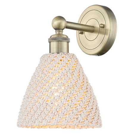 Innovations Lighting Bristol Natural 12" Tall Wall Sconce Antique Brass / Natural