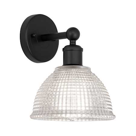 Innovations Lighting Arietta 10" Tall Wall Sconce Matte Black / Clear