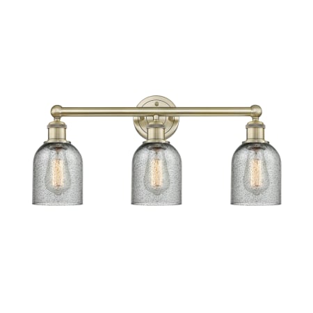 Innovations Lighting Caledonia 3 Light 23" Wide Vanity Light Antique Brass / Charcoal