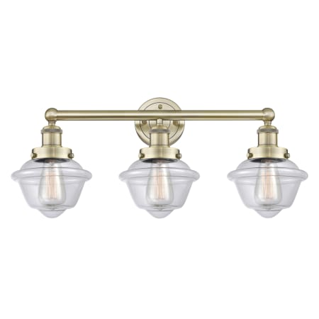 Innovations Lighting Oxford 3 Light 25" Wide Vanity Light Antique Brass / Clear