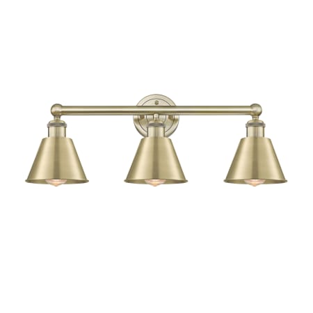 Innovations Lighting Smithfield 3 Light 25" Wide Vanity Light Antique Brass