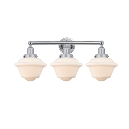 Innovations Lighting Oxford 3 Light 25" Wide Vanity Light Polished Chrome / Matte White