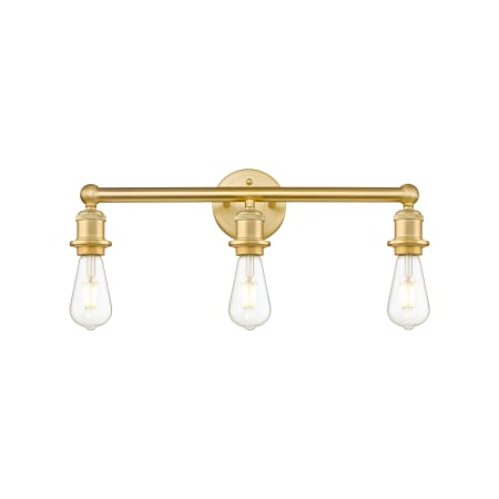 Innovations Lighting Edison 3 Light 18" Wide Vanity Light Satin Gold
