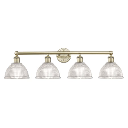 Innovations Lighting Arietta 4 Light 35" Wide Vanity Light Antique Brass / Clear