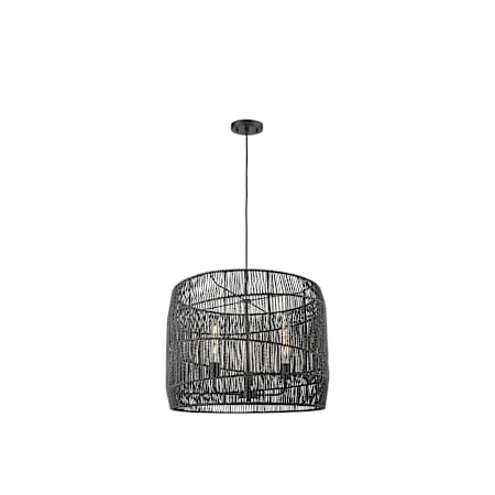Innovations Lighting Elwood 3 Light 24" Wide Suspension Pendant Matte Black