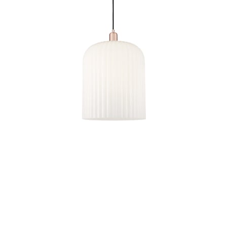 Innovations Lighting Bridal Veil 12" Wide Pendant Antique Copper / Gloss White