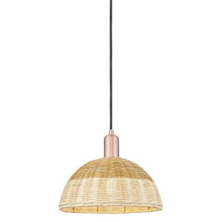 Innovations Lighting Natural Ballston Dome 12" Wide Pendant Antique Copper / Natural