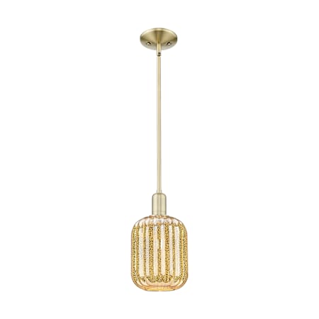 Innovations Lighting Preston 7" Wide Mini Pendant Antique Brass / Mercury