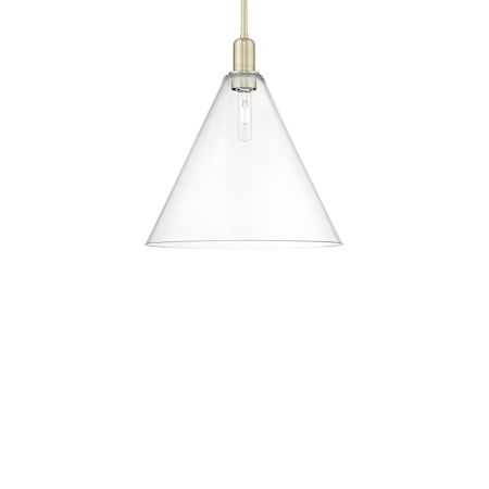 Innovations Lighting Berkshire Glass 16" Wide Pendant Antique Brass / Clear