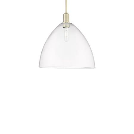 Innovations Lighting Bristol 16" Wide Pendant Antique Brass / Clear