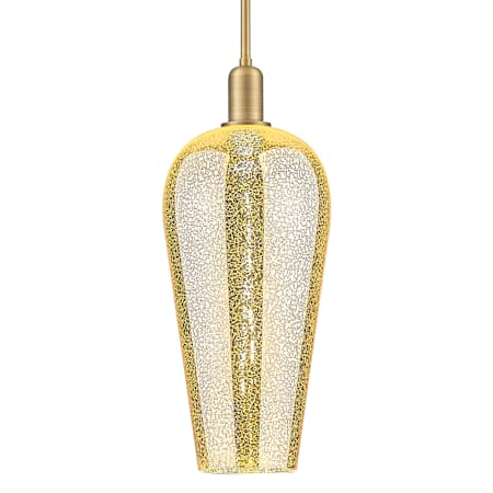 Innovations Lighting Chelsea 8" Wide Mini Pendant with Mercury Glass Shade Brushed Brass