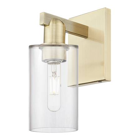 Innovations Lighting Clymer 11" Tall Wall Sconce Antique Brass / Clear