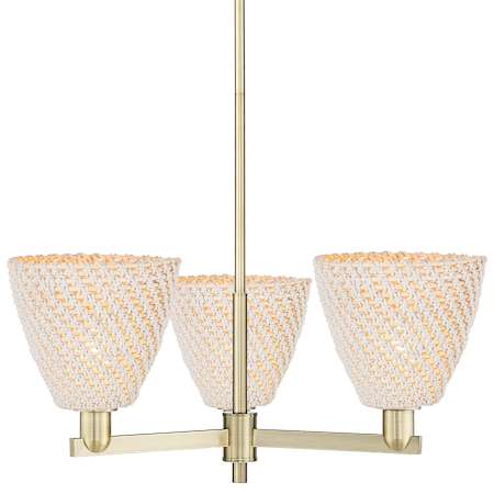 Innovations Lighting Bristol Natural 3 Light 31" Wide Chandelier Antique Brass / Natural