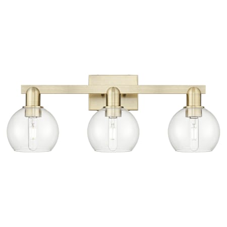 Innovations Lighting Athens 3 Light 25" Wide Vanity Light Antique Brass / Clear