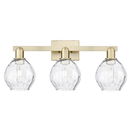 Innovations Lighting Waverly 3 Light 25" Wide Vanity Light Antique Brass / Clear