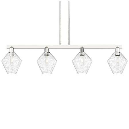 Innovations Lighting Cindyrella 4 Light 51" Wide Linear Pendant Polished Nickel / Seedy