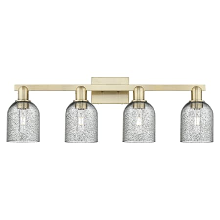 Innovations Lighting Caledonia 4 Light 32" Wide Vanity Light Antique Brass / Charcoal