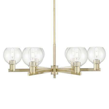 Innovations Lighting Athens 6 Light 36" Wide Chandelier Antique Brass / Clear