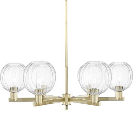 Innovations Lighting Preston 6 Light 24" Wide Candle Style Chandelier Antique Brass / Clear