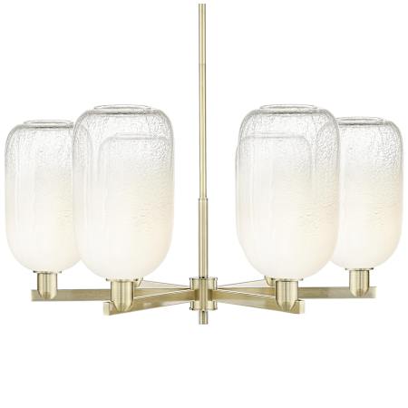 Innovations Lighting Brookhaven Cloche 6 Light 24" Wide Candle Style Chandelier Antique Brass / Opal