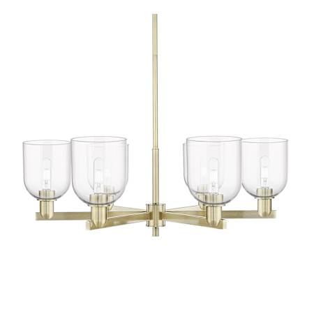 Innovations Lighting Bella 6 Light 36" Wide Chandelier Antique Brass / Clear