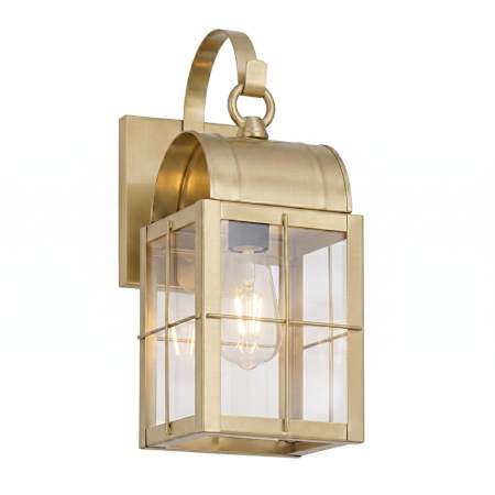 Innovations Lighting Durham 13" Tall Outdoor Wall Sconce with Gooseneck, H Wire Pattern and Clear Glass Antique Brass