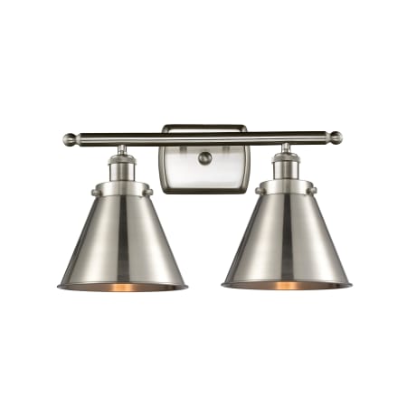 Innovations Lighting Appalachian 2 Light 16" Wide Vanity Light Brushed Satin Nickel