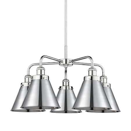 Innovations Lighting Ballston Urban 5 Light 26" Wide Chandelier Polished Chrome