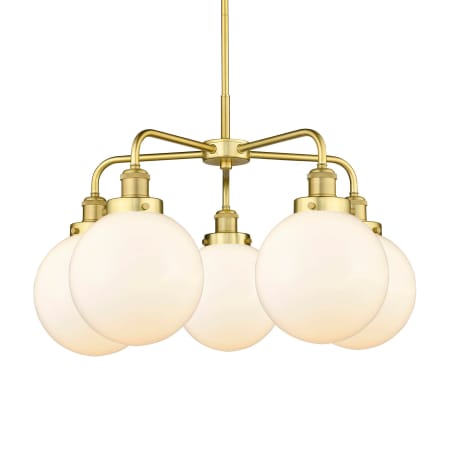 Innovations Lighting Beacon 5 Light 29" Wide Chandelier Satin Gold