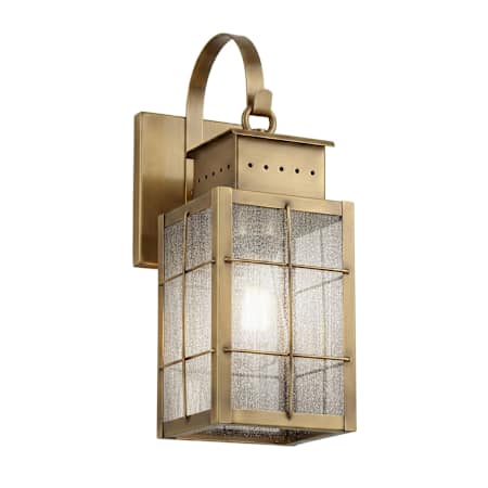 Innovations Lighting Norfield 16" Tall Outdoor Wall Sconce with H Wire Pattern and Seedy Glass Antique Brass