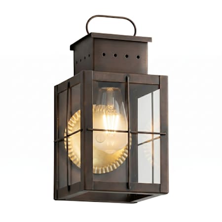Innovations Lighting Norfield 11" Tall Outdoor Wall Sconce with H Wire Pattern and Clear Glass Antique Brass