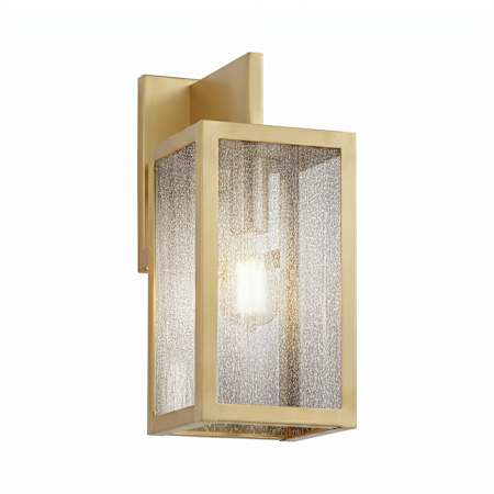 Innovations Lighting Westbrook 14" Tall x 5.5" Wide Outdoor Wall Sconce with Seedy Glass Antique Brass