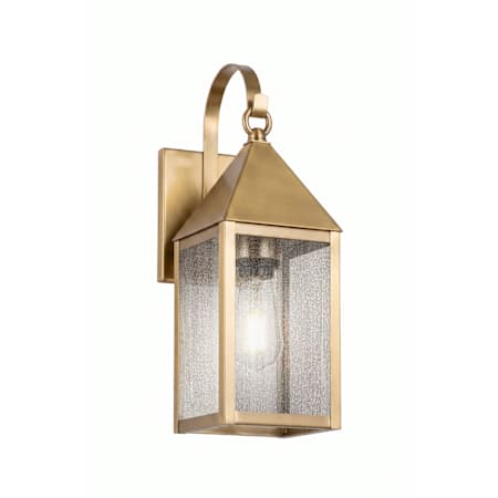 Innovations Lighting Ashford 17" Tall Outdoor Wall Sconce with Seedy Glass Antique Brass