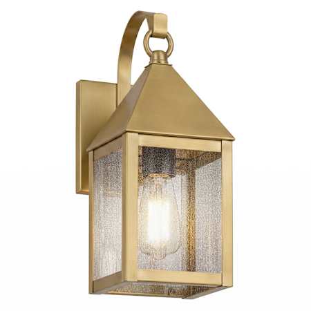 Innovations Lighting Ashford 13" Tall Outdoor Wall Sconce with Seedy Glass Antique Brass