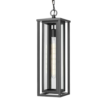 Innovations Lighting Ashland 7" Wide Outdoor Mini Pendant with Clear Glass Shade Matte Black