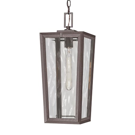 Innovations Lighting Madison 8" Wide Outdoor Mini Pendant with Water Glass Shade Bronze