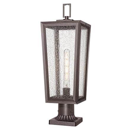 Innovations Lighting Madison 23" Tall Post Light with Seedy Glass Bronze