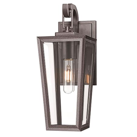 Innovations Lighting Madison 15" Tall Outdoor Wall Sconce with Clear Glass Panels Bronze