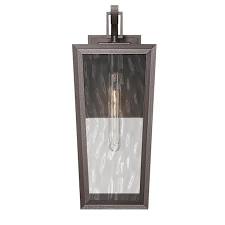Innovations Lighting Madison 21" Tall Outdoor Wall Sconce with Water Glass Panels Bronze