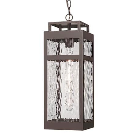 Innovations Lighting Ridgeway 7" Wide Outdoor Mini Pendant with Water Glass Shade Bronze
