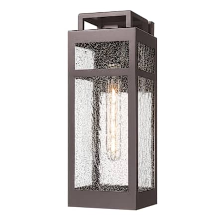 Innovations Lighting Ridgeway 16" Tall Outdoor Wall Sconce with Seedy Glass Panels Bronze
