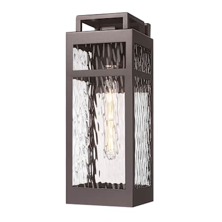Innovations Lighting Ridgeway 16" Tall Outdoor Wall Sconce with Water Glass Panels Bronze