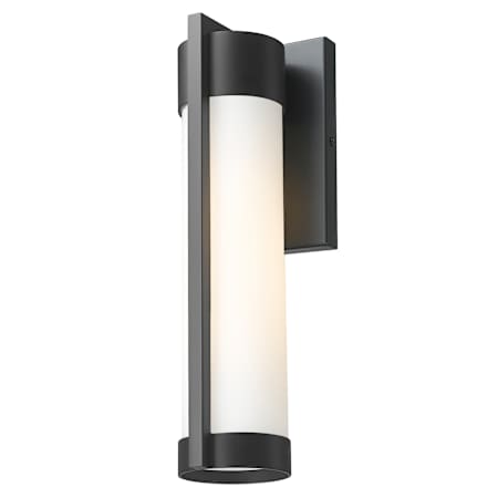 Innovations Lighting Stratford 14" Tall Outdoor Wall Sconce with Frosted Glass Panels Matte Black