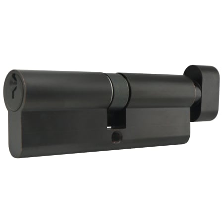 INOX European Mortise Cylinder C Keyway for 2 Inch Thick Doors with 1-5/8 Inch Outside and 1-5/8 Inch Inside Bolt Measurements Oil Rubbed Bronze