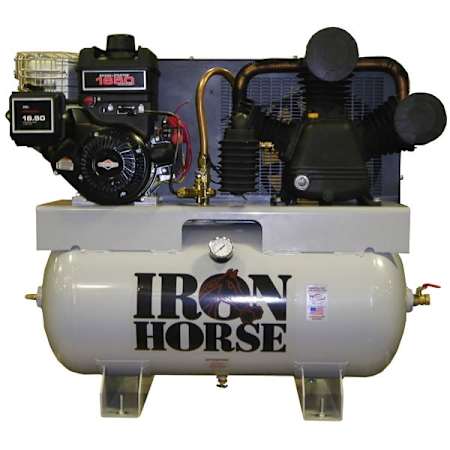 Iron Horse 12 HP 30 Gal 175 Max PSI Two-Stage Truck Mount Gas Reciprocating Air Compressor with Electric Start Briggs and Stratton Engine N/A