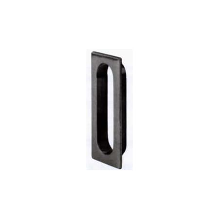 Ives Cast Brass Oblong Flush Pull 3 1/8" x 1 5/16" x 7/16" Satin Chrome