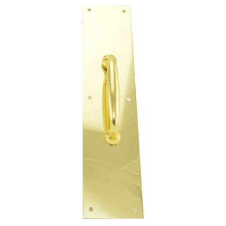 Ives Commercial Series 5 Inch Center to Center Pull Plate Bright Brass