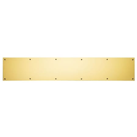 Ives Commercial Series 8" x 22" Brass Kick Plate Bright Brass