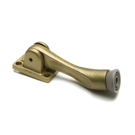 Ives Cast Iron Kick Down Door Holder for 2" or Less Door-to-Floor Clearance Satin Brass